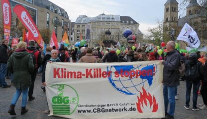 [Klimakiller] BAYER & Co. killen das Klima!
