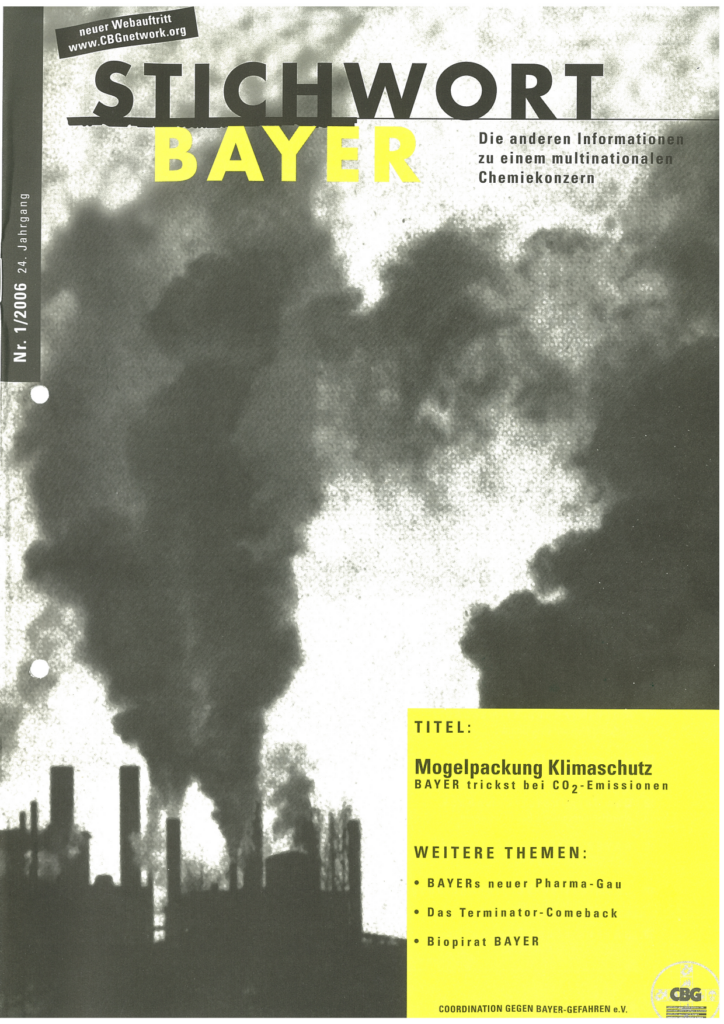 01/2006: Mogelpackung Klimaschutz