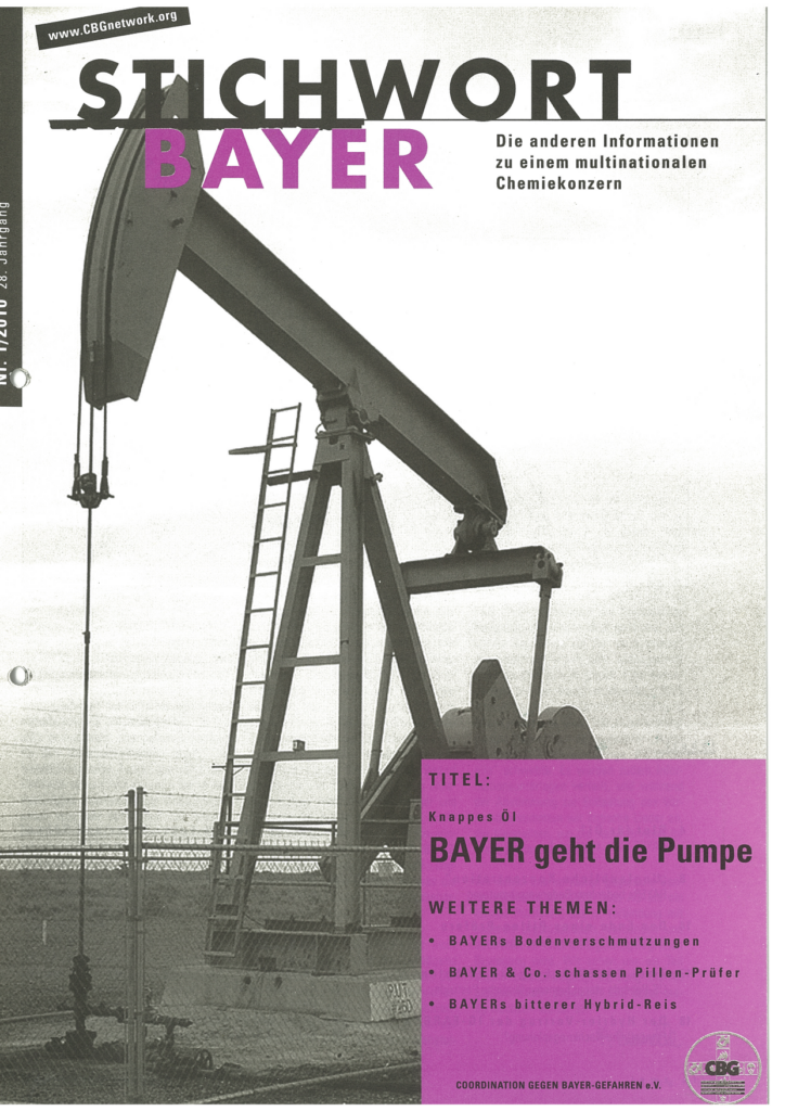 01/2010: BAYER geht die Pumpe