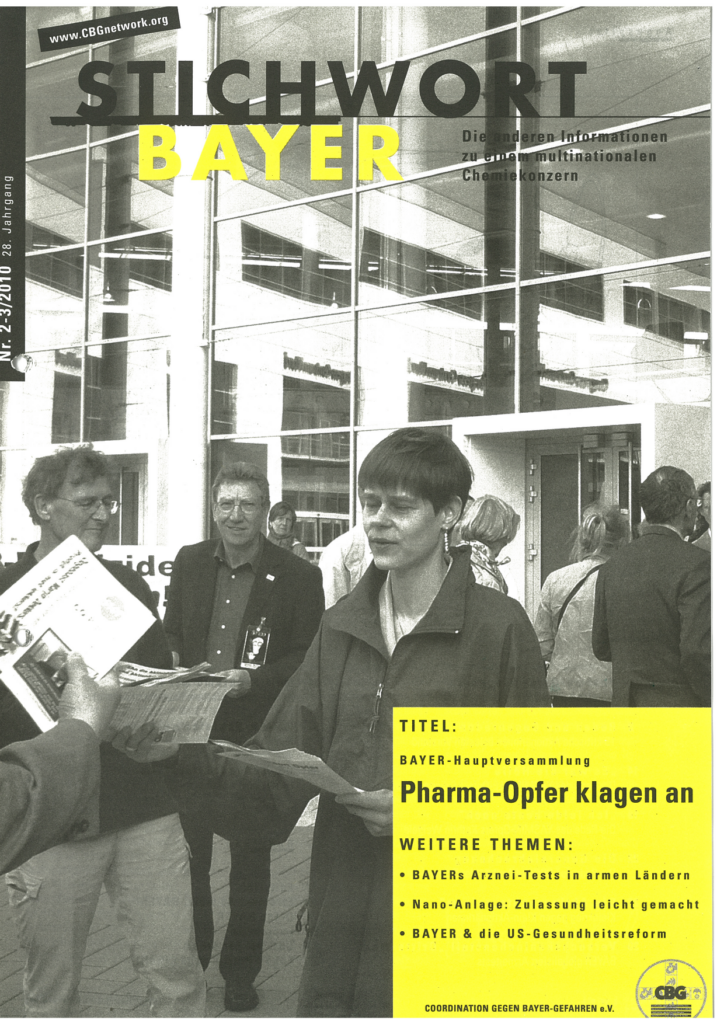 02+03/2010: Pharma-Opfer klagen an
